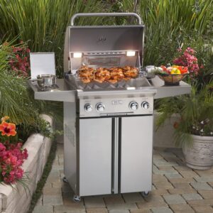 24 " Free Standing Gas Grill with Cart