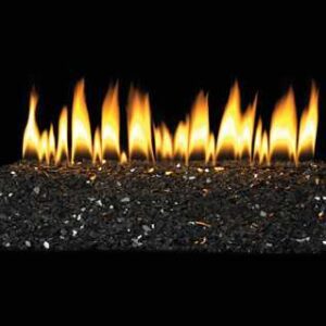 Empire Comfort Systems Loft Series Vent-Free Burner with Polished Black Decorative Glass