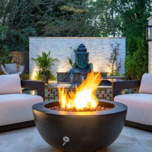 XO Fire bowl 39" Natural gas fired GFRC