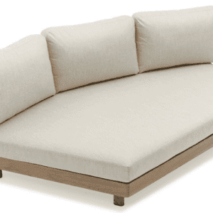 Couture Jardin Lounge Left Collection Oak Aluminum Oyster Finish Couture Jardin Lounge Left Collection Oak Aluminum Oyster Finish